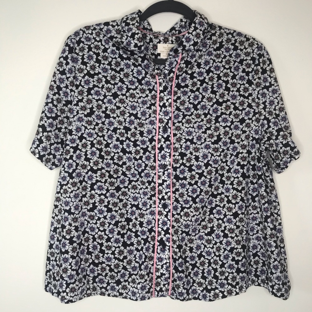 Kate Spade floral pajama top